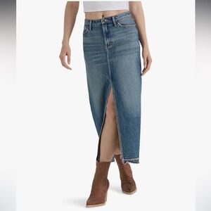 Wrangler High Rise Denim Maxi Skirt, 100% Cotton